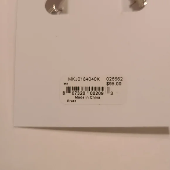 Michael Kors Shiny Silver Hug Hoop Earrings - Picture 6 of 11